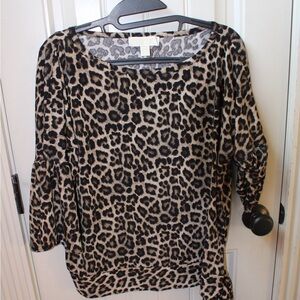 Michael Kors leopard print top.